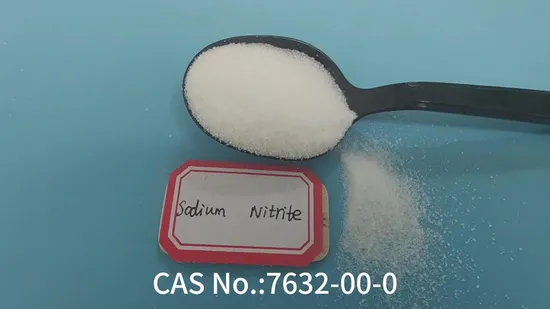 Aditivo alimentario nitrito de sodio 99% utilizado como protector de color para productos cárnicos CAS No. 7632